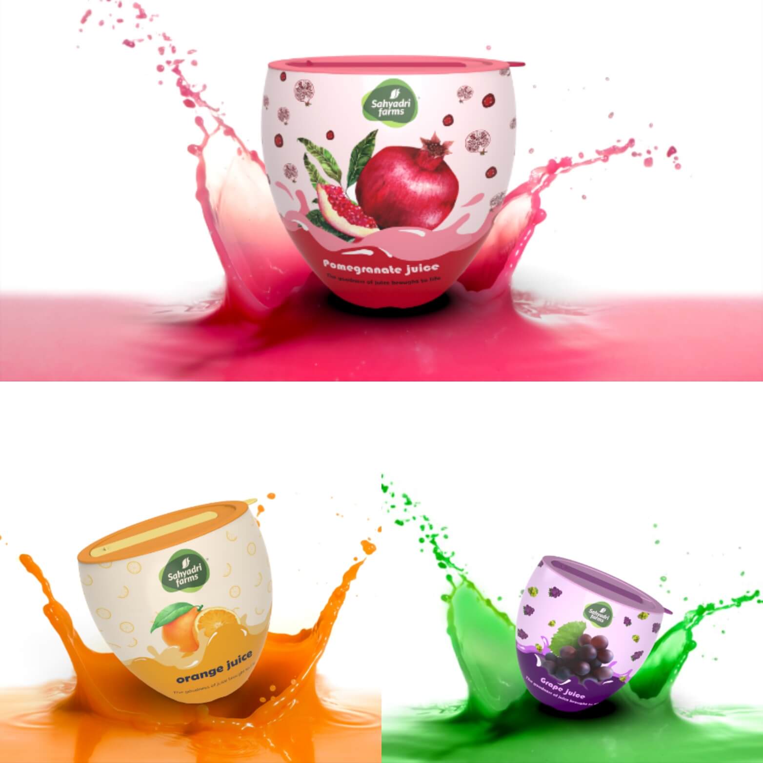 石榴汁果汁包装设计(图1)