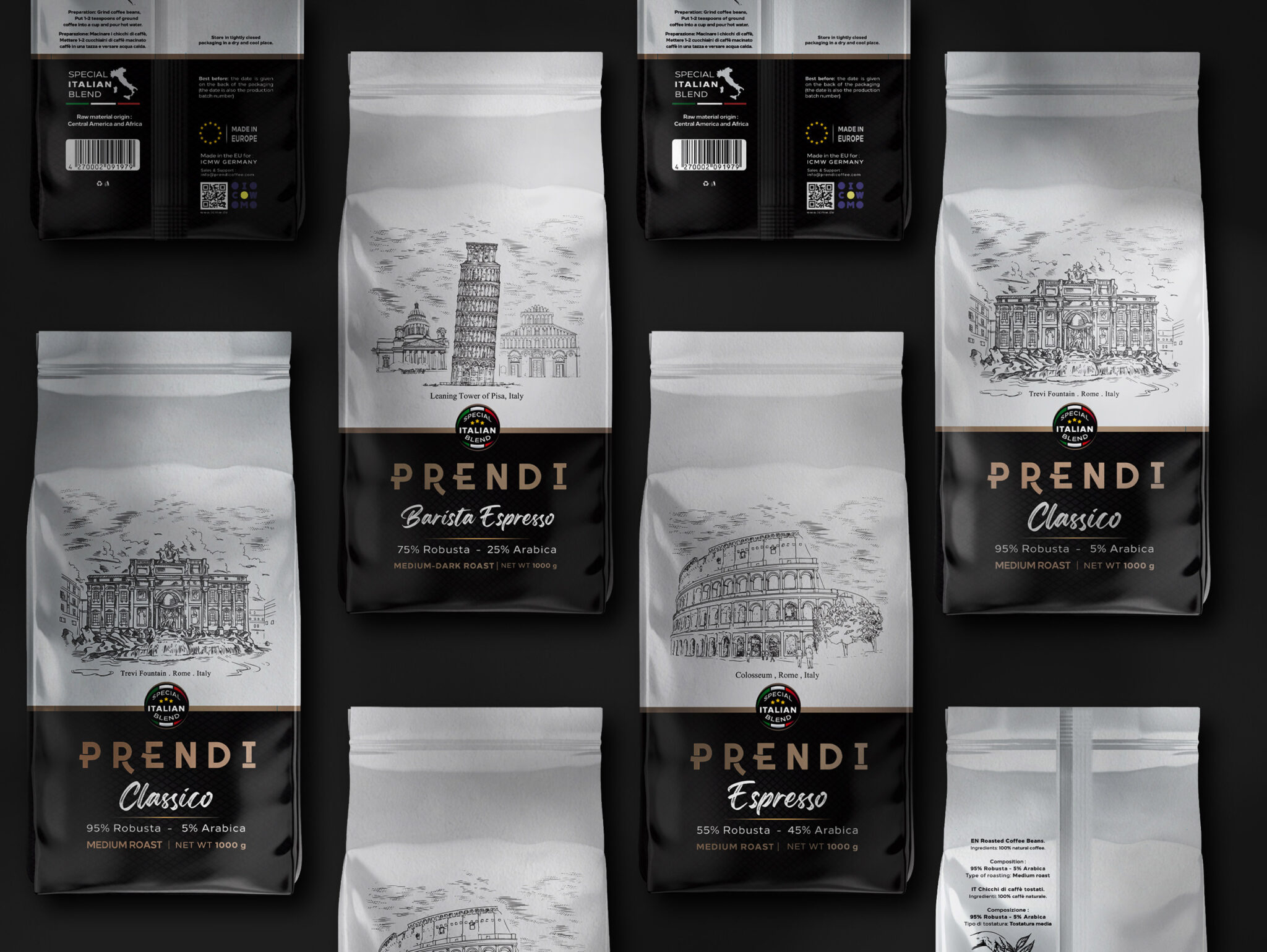 意大利咖啡豆包装袋这样设计(图7)