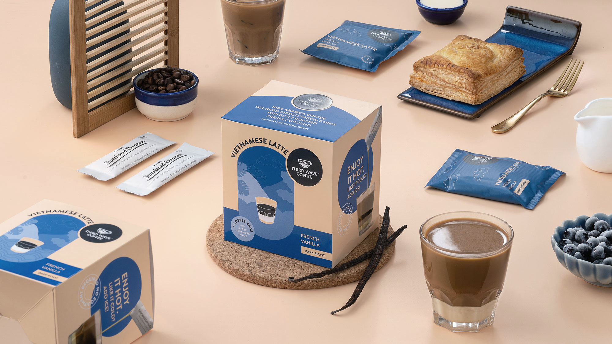 越南拿铁速溶咖啡包装这样设计(图4)