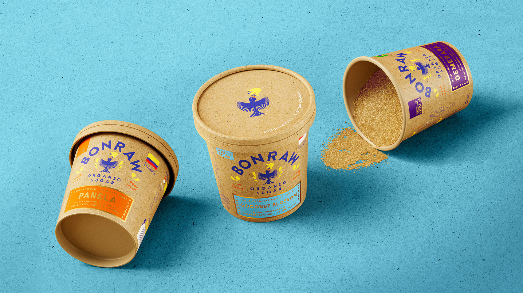 Bonraw 有机糖和天然甜味剂包装设计升级(图1)