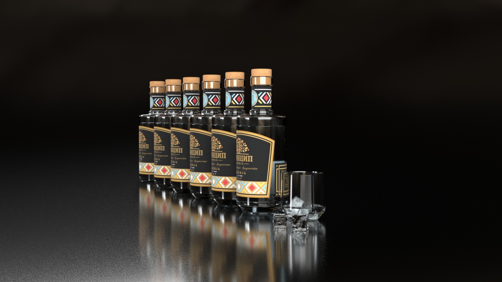 PRINCIP白兰地酒包装设计参考(图5)