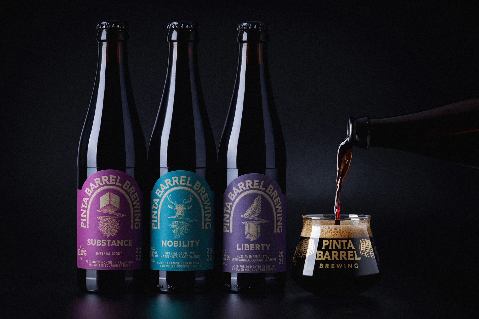 PINTA Barrel Brewing啤酒视觉识别包装设计(图9)