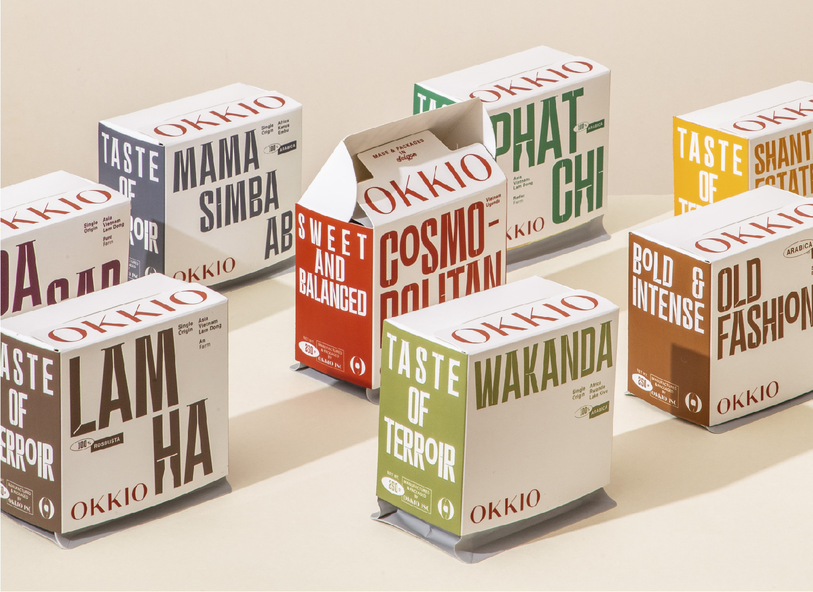 OKKIO咖啡品牌创意包装设计(图1)