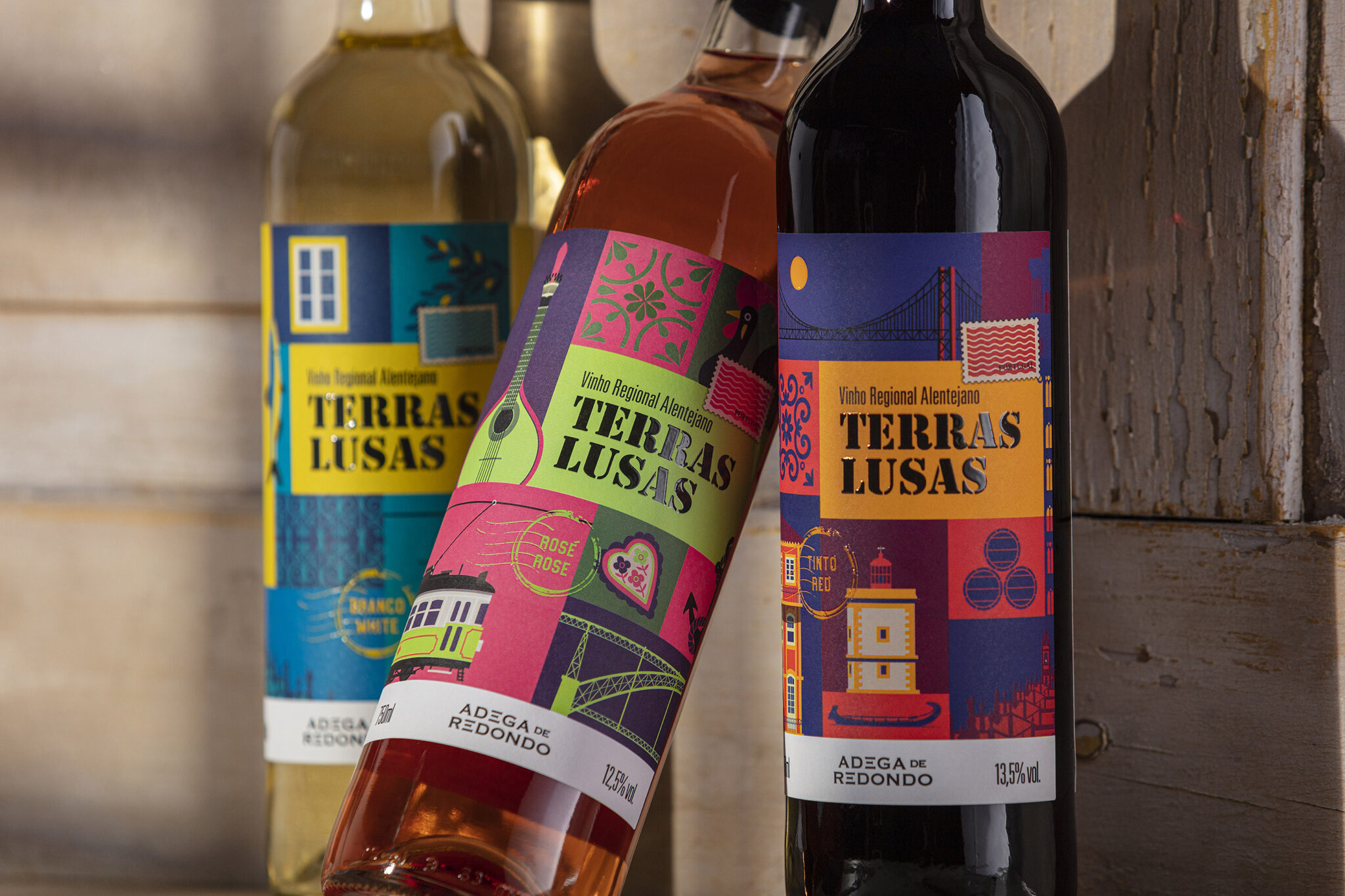 Terras Lusas葡萄酒包装这样设计(图1)