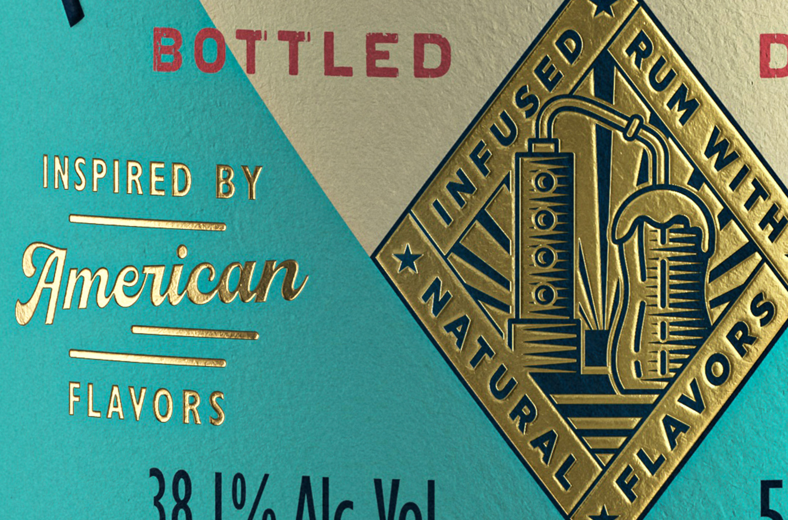 Razel朗姆酒的视觉品牌标识和包装设计(图3)