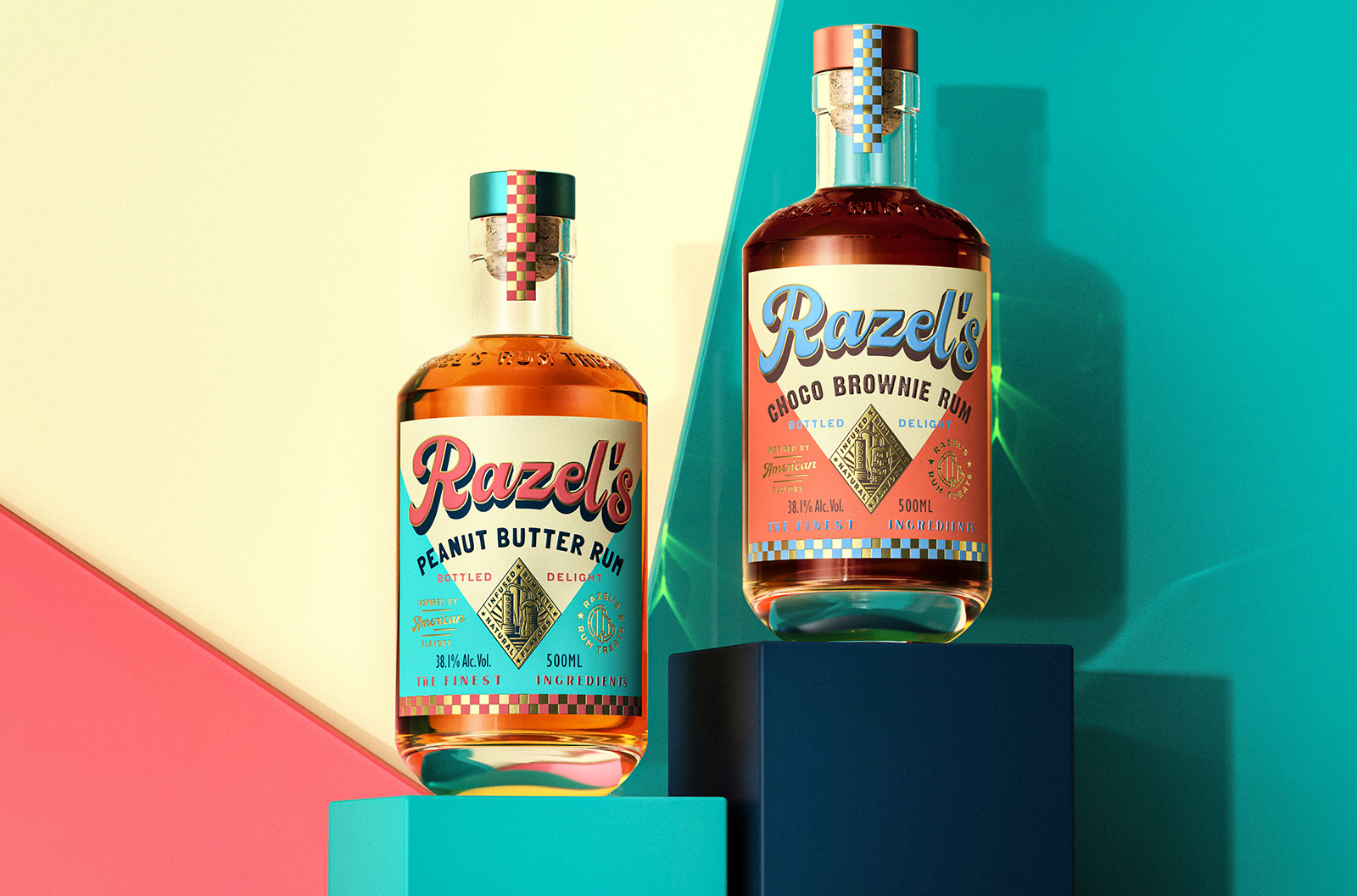 Razel朗姆酒的视觉品牌标识和包装设计(图1)