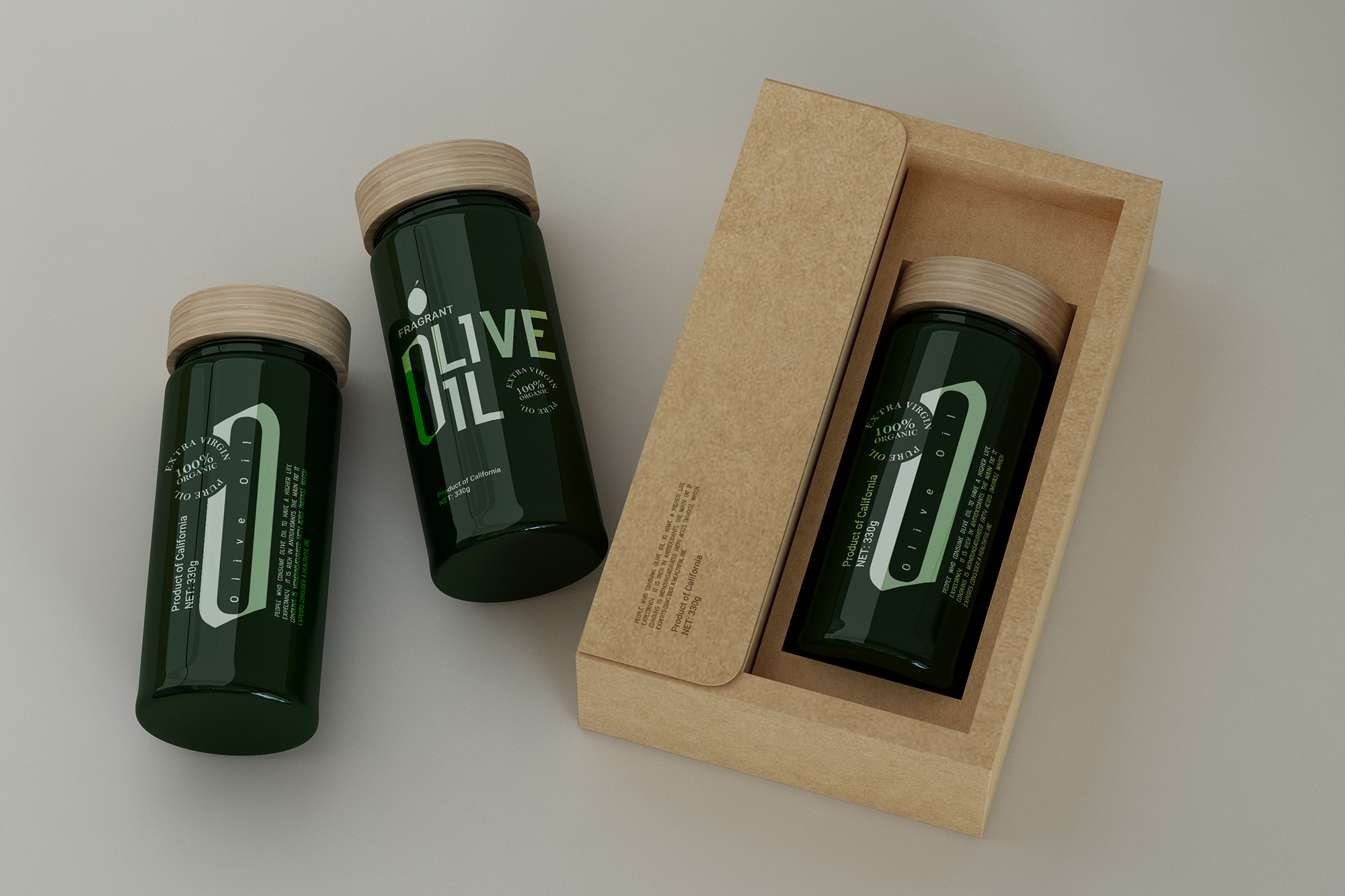 有机橄榄油包装设计作品欣赏(图3)