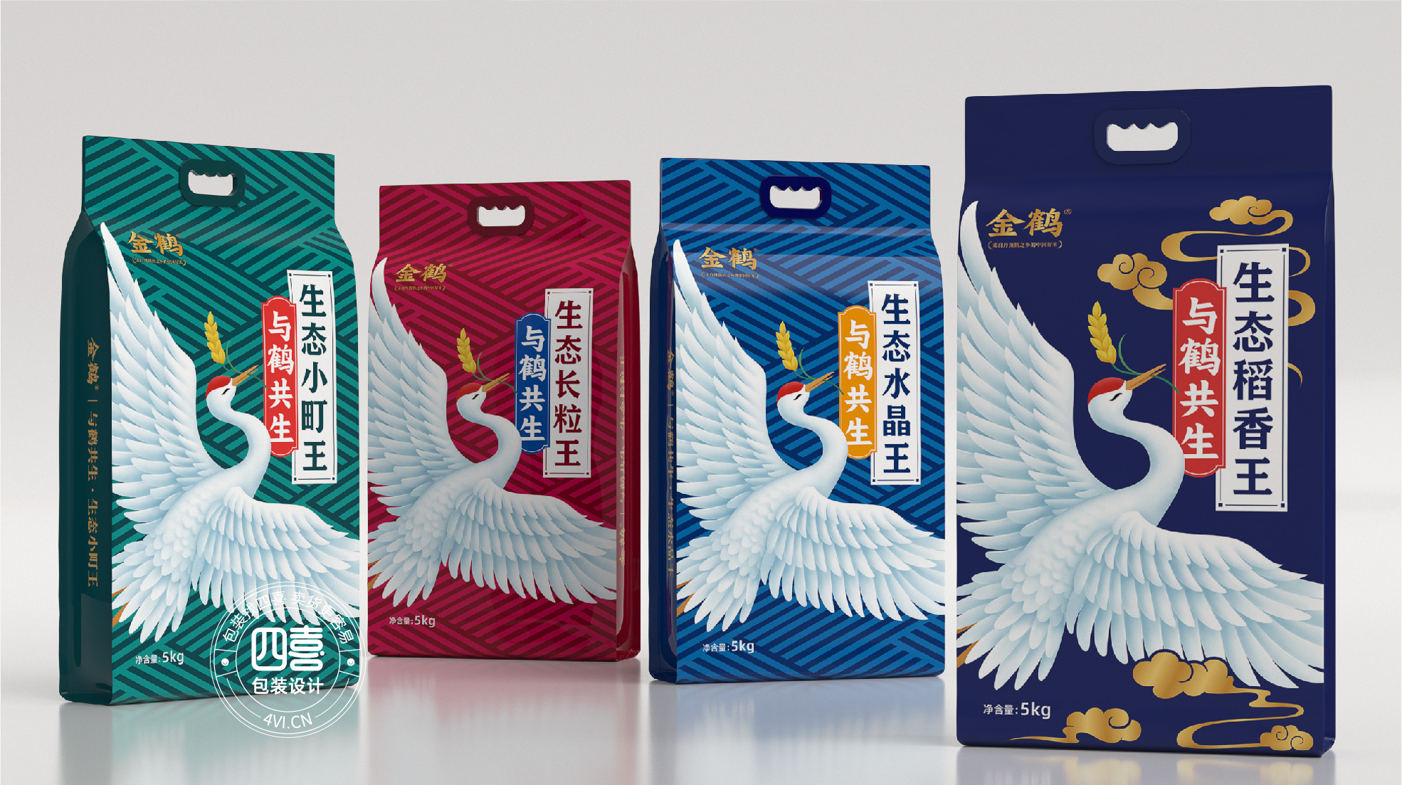优秀的大米包装设计作品案例(图1)