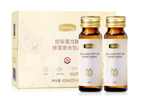 蜂蜜胶原蛋白肽复合饮品包装设计欣赏(图1)