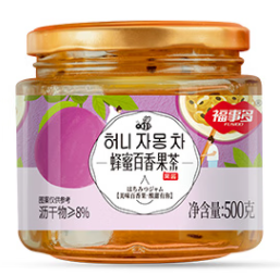 蜂蜜百香果茶包装瓶设计欣赏(图1)