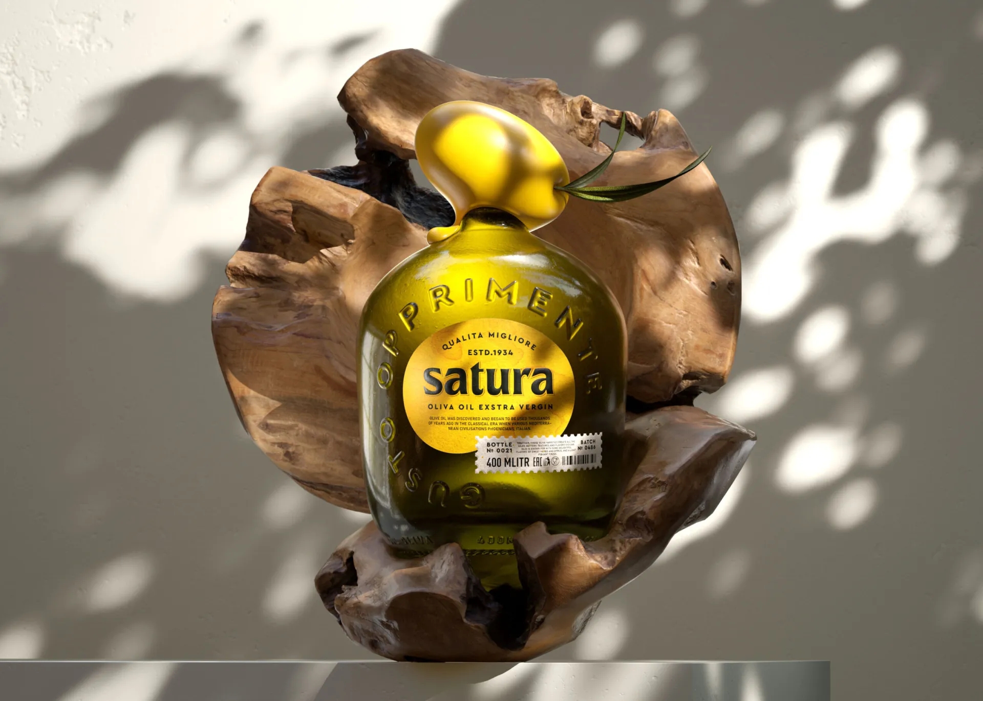 特级初榨橄榄油包装瓶设计欣赏(图1)