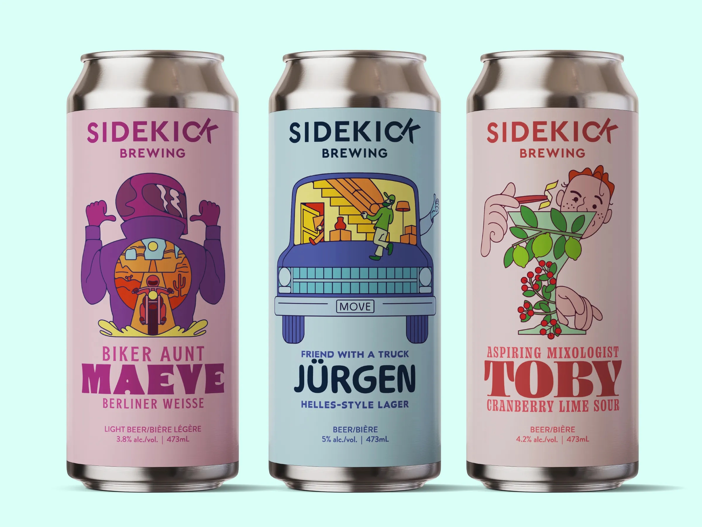 有趣的灌装啤酒包装设计欣赏(图1)