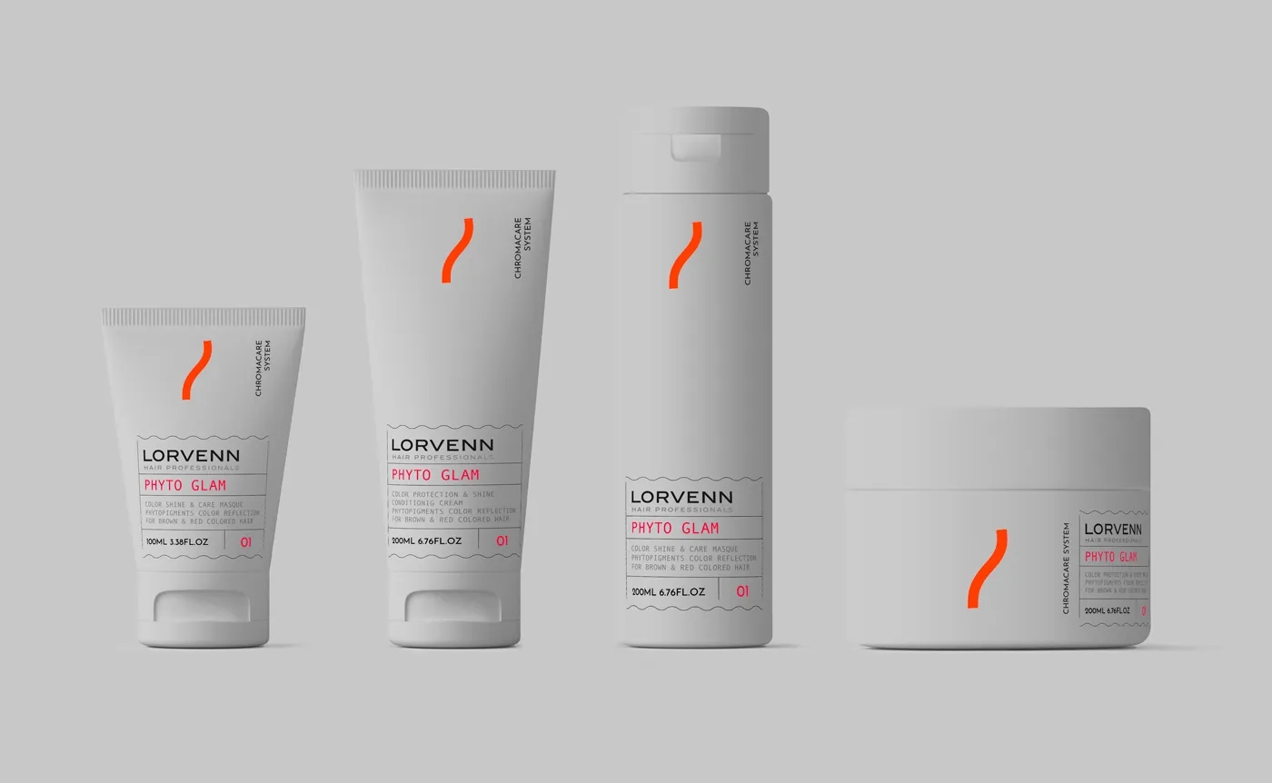 简洁的系列护发产品包装设计欣赏(图1)