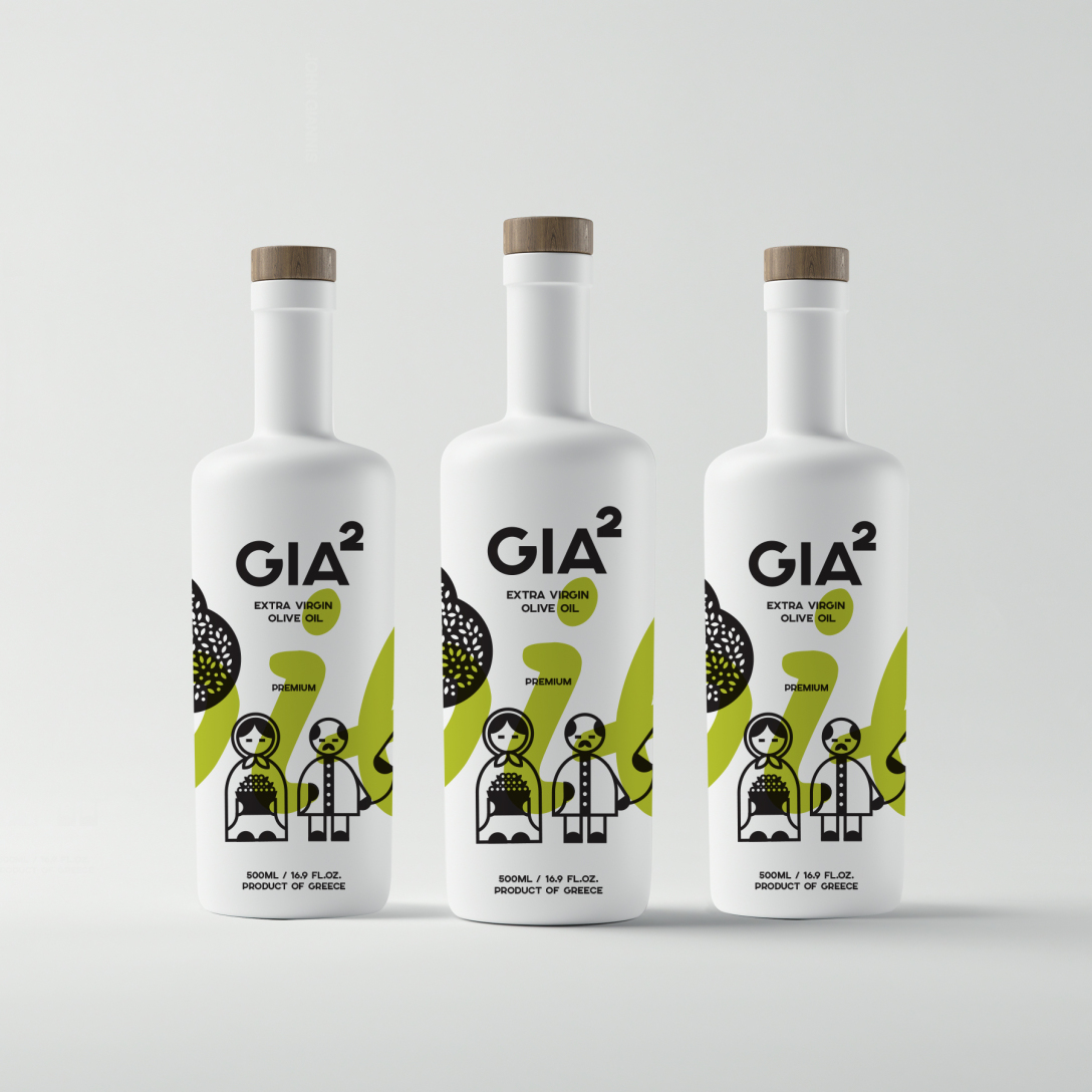 手绘特级初榨橄榄油包装设计欣赏(图1)