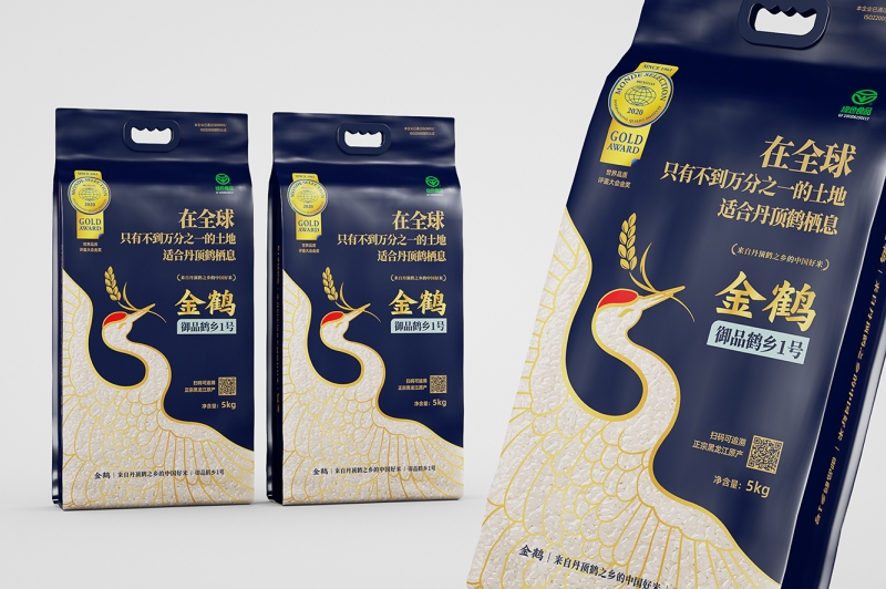 金鹤东北大米包装全案设计