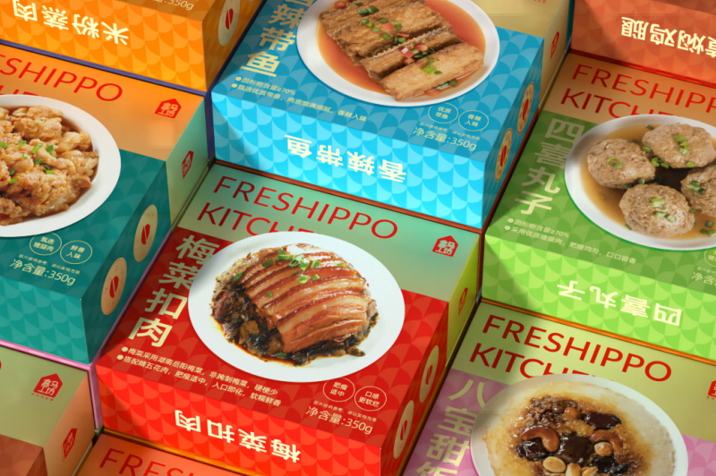 四喜：户县饭店新包装“梅菜扣肉”，荣登盒马APP快手菜销量TOP1，看看包装是怎么做的？