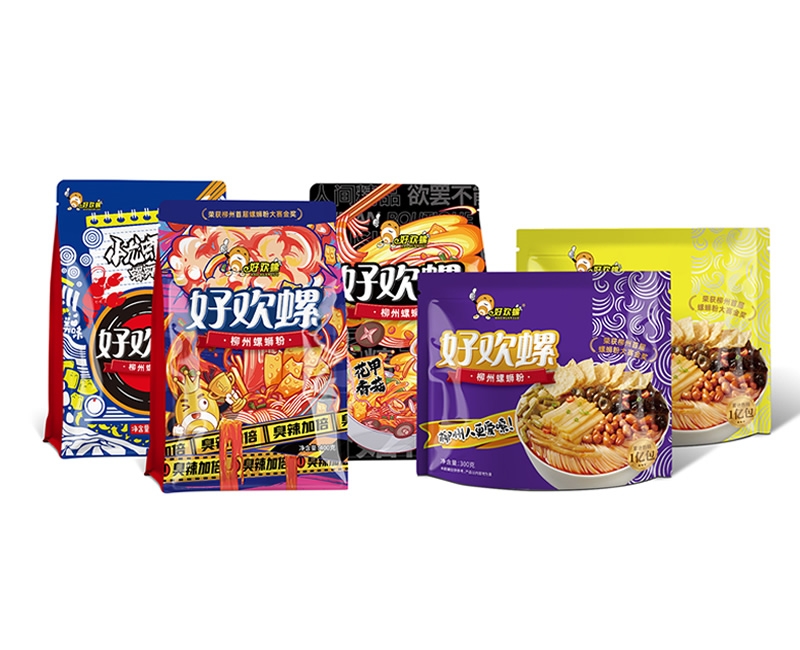 好欢螺柳州螺蛳粉包装信息设计升级包装设计案例 - 四喜设计作品
