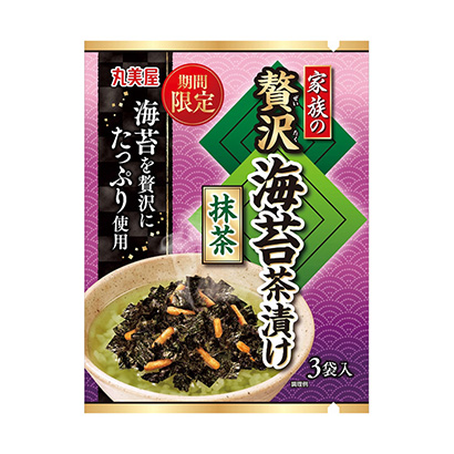 限时家族的奢侈海苔茶泡饭抹茶丸美屋食品工业烹饪品包装设计(图1)
