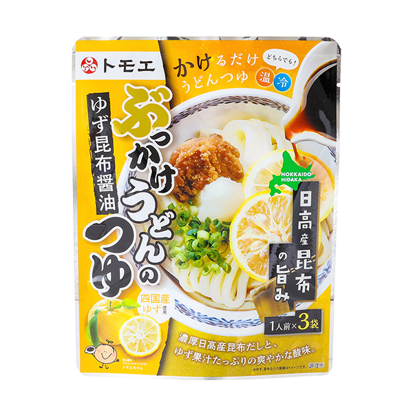 龙卷乌冬面的汤汁柚子海带酱油包装设计欣赏(图1)