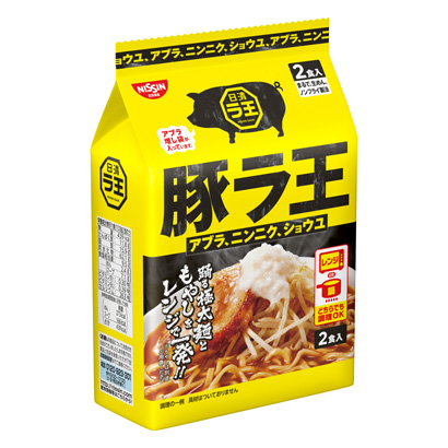 日清猪王阿布拉、大蒜、姜日清面类包装设计(图1)