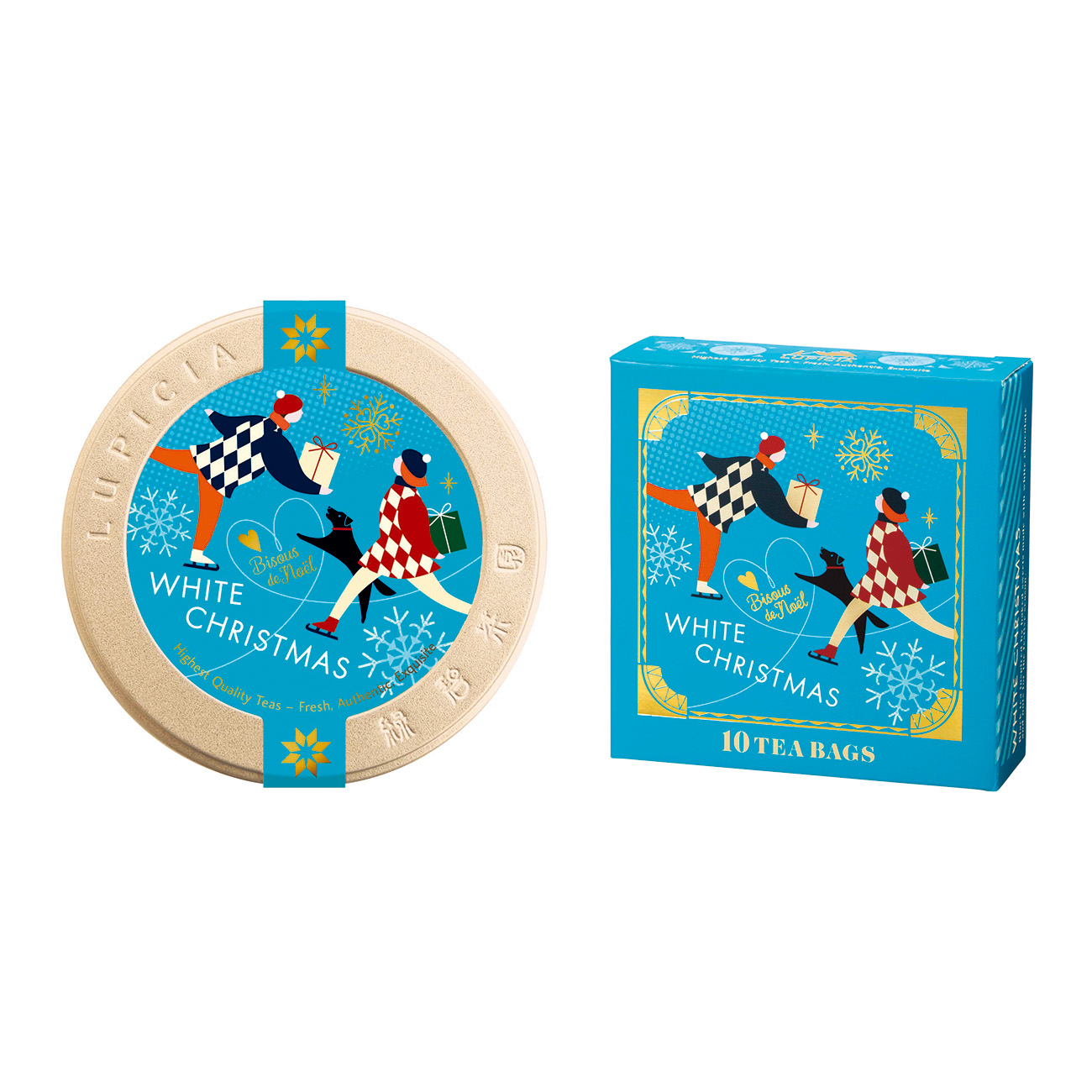 白色圣诞节卢比西亚包装设计(图1)