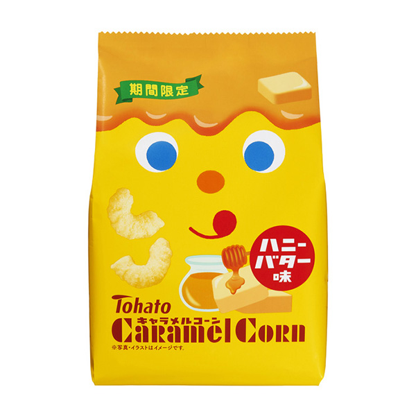 焦糖玉米黄油味东鸽点心包装设计(图1)