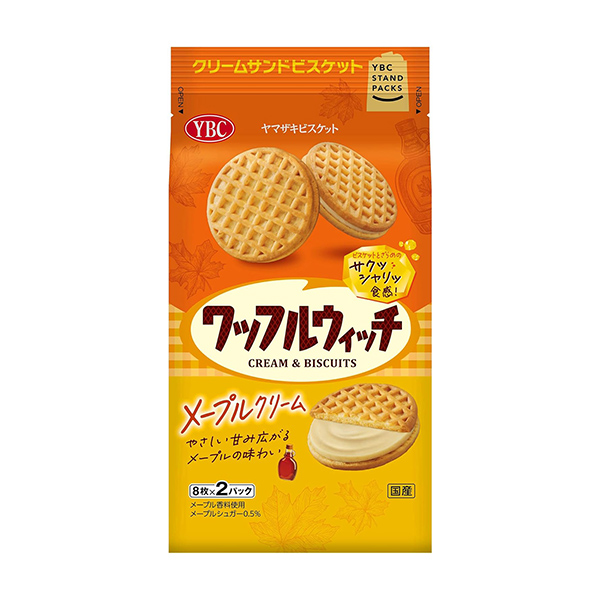 包装设计欣赏华夫饼干＜枫糖浆＞ (山崎饼干) 2024年9月9日发售(图1)